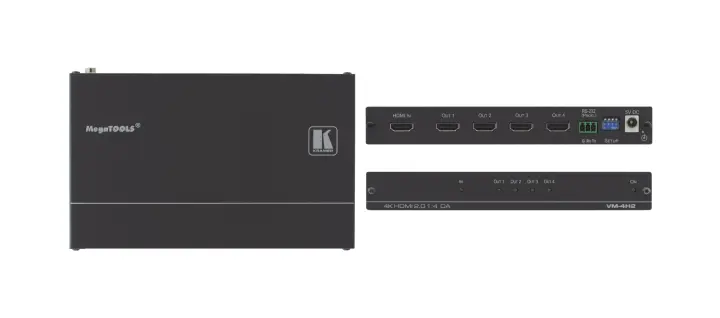 VM-4H2 amplificador de línea de video Negro