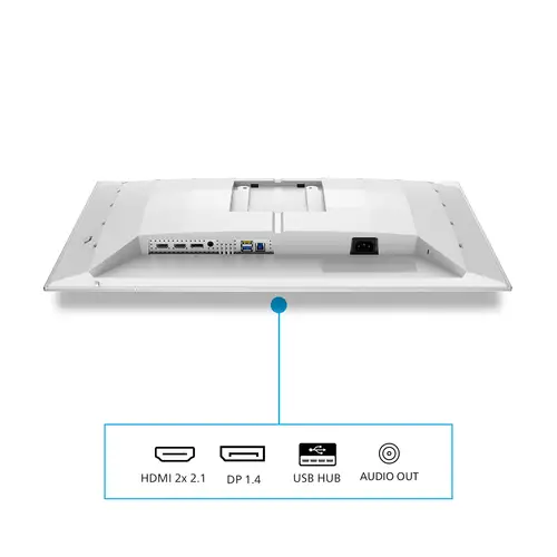 Evnia 6000 27M2N6501L/00 pantalla para PC 67,3 cm (26.5") 2560 x 1440 Pixeles Quad HD QD-OLED Blanco - Imagen 5