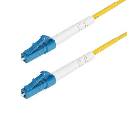 Cable de Fibra Óptica Simplex LC a LC (UPC) OS2 Monomodo de 2m - 9/125µm - 40G/100G - Resistente a Dobleces - Low Insertion Loss - Cable LSZH - Cable de Parcheo de Fibra - Imagen 1