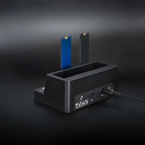 Docking Station USB-C 3.2 Gen 2 Dos Bahías para SSD M.2 NVMe + Bahía para 2,5"- 3,5" para HDD + Clonador, Negro - Imagen 6