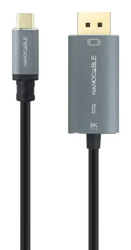 10.15.5022 adaptador de cable de vídeo 2 m USB Tipo C DisplayPort Negro - Imagen 2