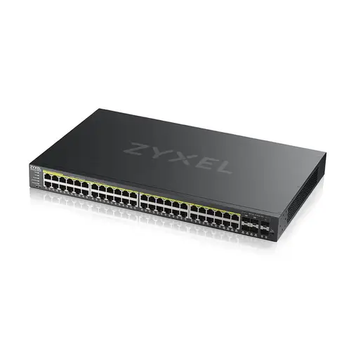 GS2220-50HP-EU0101F switch Gestionado L2 Gigabit Ethernet (10/100/1000) Energía sobre Ethernet (PoE) Negro - Imagen 4