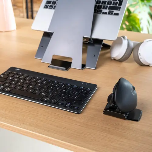 Ratón ergonómico R-Go Twister, para ambas manos, con software de pausa, plegable, bluetooth y con cable - Imagen 2