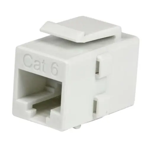 Acoplador Keystone de Cable de Red Ethernet Cat6 RJ45 - Hembra a Hembra - Imagen 1