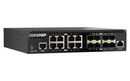 QSW-M3216R-8S8T switch Gestionado L2/L3 10G Ethernet (100/1000/10000) 1U Negro - Imagen 5