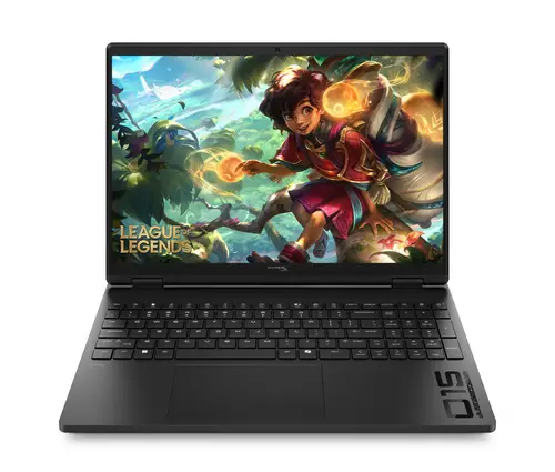 HyperX OMEN 15 inch Gaming Laptop PC 15-gb0017ns AMD Ryzen 5 38,9 cm (15.3") 2K 16 GB DDR5-SDRAM NVIDIA GeForce RTX 5050 Wi-Fi 6 (802.11ax) FreeDOS AI PC Negro - Imagen 1