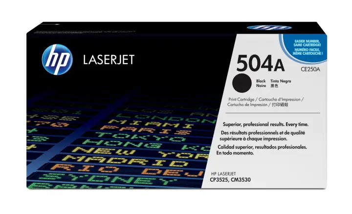 Cartucho de tóner original LaserJet 504A negro