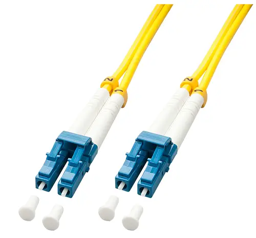 47453 cable de fibra optica 5 m LC OS2 Azul, Blanco, Amarillo - Imagen 1