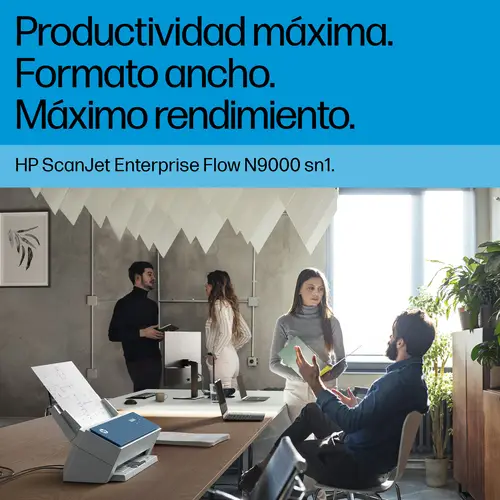 ScanJet Enterprise Flow N9000 sn1 Escáner con alimentador automático de documentos (ADF) 600 x 600 DPI A3 Azul, Blanco - Imagen 4