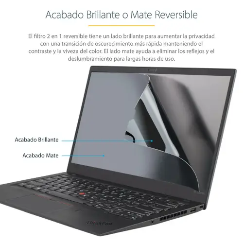 Filtro de Privacidad de 17,3 Pulgadas 16:9 para Portátil - Pantalla de Privacidad Protector Anti Brillo para Portátil - Anti Luz Azul con Reducción del 51% - +/- 30° - Imagen 11