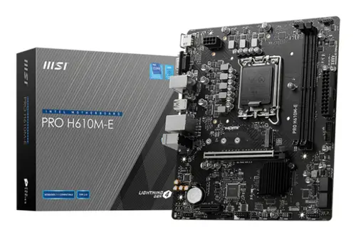 PRO H610M-E placa base Intel H610 LGA 1700 micro ATX - Imagen 1