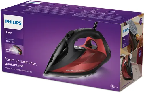 7000 series DST7022/40 Plancha de vapor HV en negro/rojo - Imagen 3