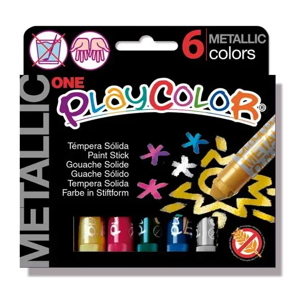 ESTUCHE METALLIC ONE 6 COLORES SURTIDOS PLAYCOLOR 10321