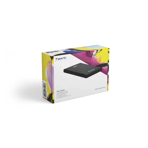 TQE-2522B caja para disco duro externo Caja de disco duro (HDD) Negro 2.5" - Imagen 7