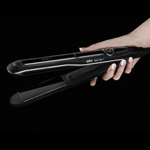 Satin Hair 7 SensoCare ST780 Plancha de pelo Caliente Negro 2 m - Imagen 4