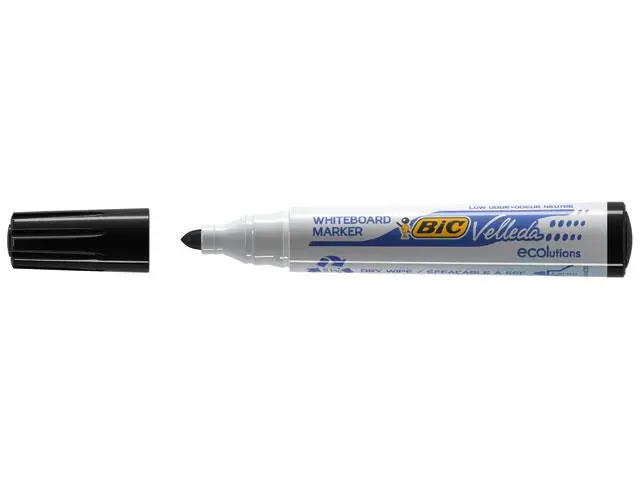 Whiteboard Velleda ECOlutions 1701 marcador 12 pieza(s) Negro
