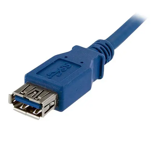 Cable 1m Extensión Alargador USB 3.0 SuperSpeed - Macho a Hembra USB A - Extensor - Azul - Imagen 2