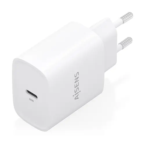 Cargador GaN 30W, 1xUSB-C PD3.0, Blanco - Imagen 2