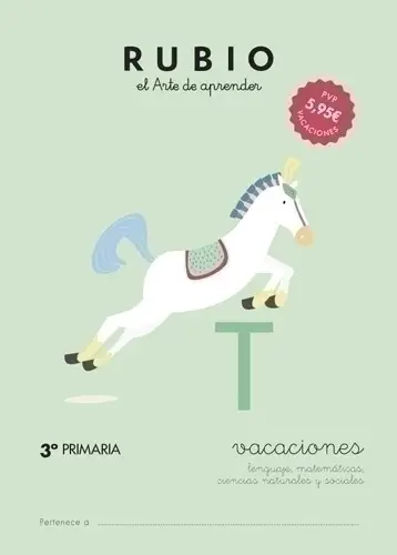 CUADERNO RUBIO A4 VACACIONES 3º PRIMARIA - Pack de 5 unidades