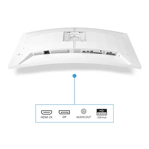 34M2C5501A/00 pantalla para PC 86,4 cm (34") 3440 x 1440 Pixeles Wide Quad HD LCD Blanco - Imagen 4