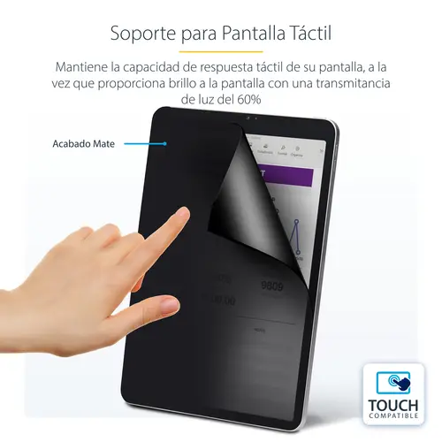 Filtro de Privacidad Táctil de 4 Vías para Orientación Horizontal/Vertical +/-30&deg  Anti Luz Azul (51%) Antirreflejo para iPad Pro de 11 Pulgadas - Imagen 12