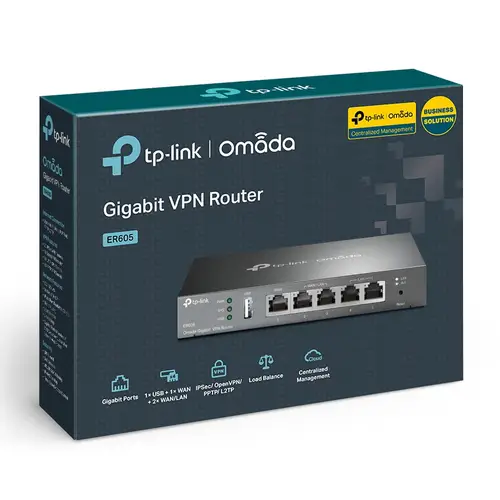 Omada ER605 router Gigabit Ethernet Negro - Imagen 5