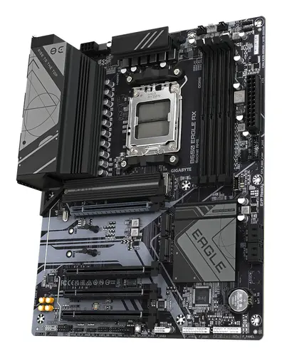 B650 EAGLE AX Placa base - AMD Ryzen serie 9000, VRM de 12+2+2 fases, hasta 7600 MHz DDR5 (OC), 1xPCIe 5.0 + 2xPCIe 4.0 M.2, LAN GbE, WIFI 6E, USB 3.2 Gen 2 - Imagen 4