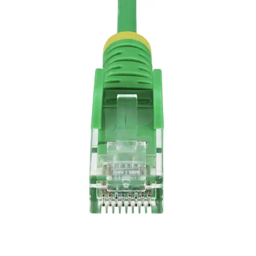 Cable de Red Ethernet CAT6 Delgado sin Enganches Verde de 10m - Cable RJ45 Snagless Slim de 28AWG - Alambre de Cobre Puro - PoE 100W - con Alivios de Tensión - LSZH - Probado con Fluke - Imagen 4