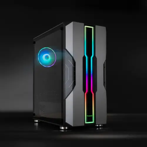 Caja Semitorre Gaming TQGCC103-B NIGHTCITY Negra - Imagen 2