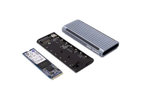 DG-MCM-NVME1 caja para disco duro externo Caja externa para unidad de estado sólido (SSD) Plata M.2 - Imagen 3