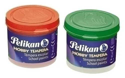 TEMPERA PELIKAN 40 ml 742/40 NARANJA - Pack de 6 unidades