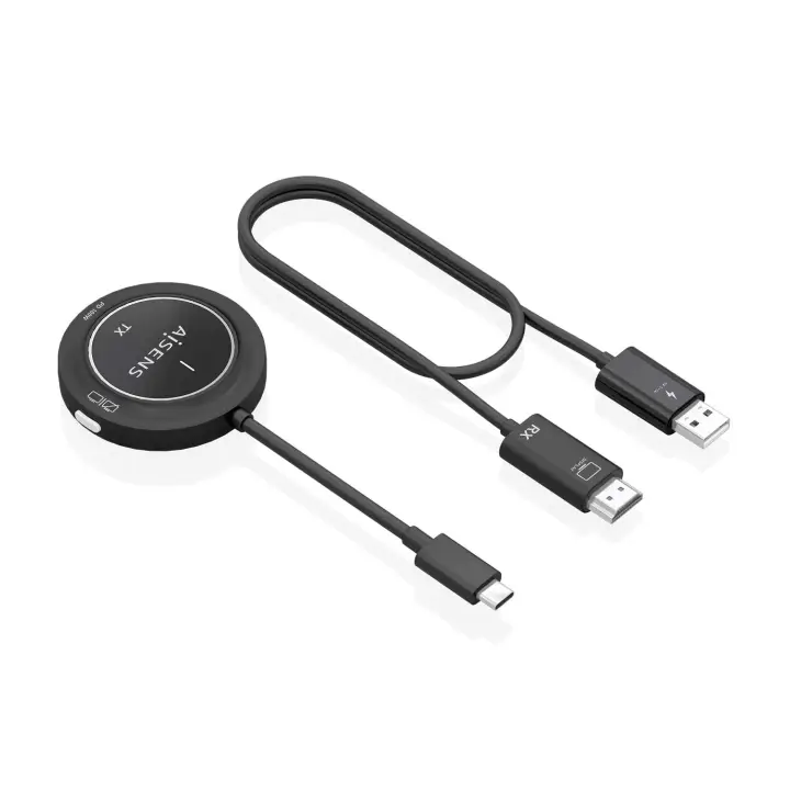 USB-C A HDMI Inalambrico 1080P 30m + USB-C PD 100W, Negro