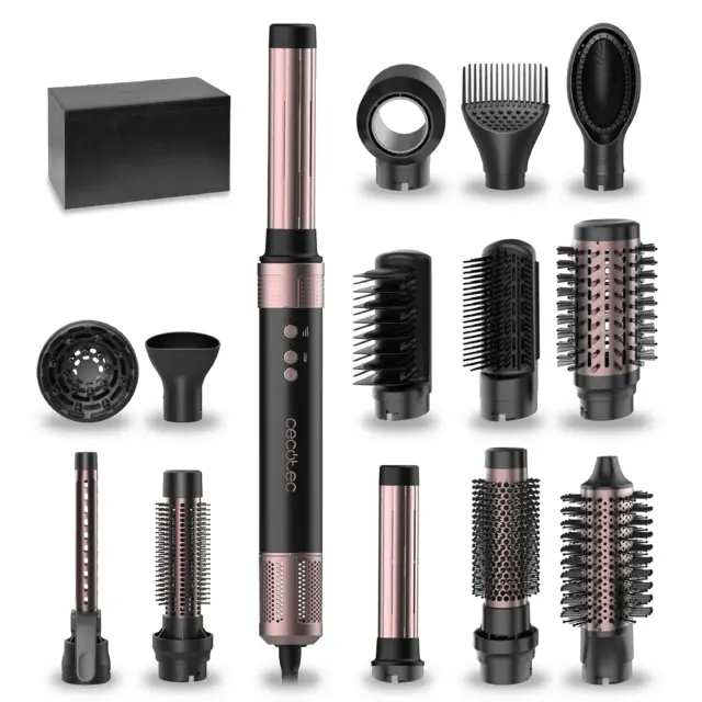 Bamba CeramicCare 14in1 AirGlam Kit de peluquería Negro 1400 W 1,8 m