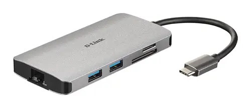 DUB-M810 base para portátil y replicador de puertos Alámbrico USB 3.2 Gen 1 (3.1 Gen 1) Type-C Aluminio - Imagen 1