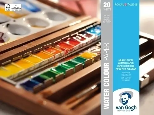 BLOC DIB.VAN GOGH ACUARELA 200g 18x24 - Pack de 3 unidades