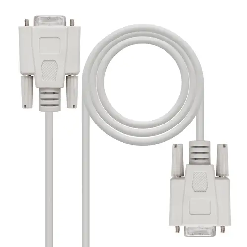 CABLE SERIE NULL MODEM, DB9/H-DB9/H, 1.8 M - Imagen 1