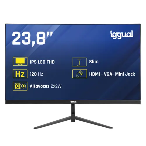 Monitor 24" IPS 1ms FHD 120Hz VGA HDMI +Altavoces - Imagen 1