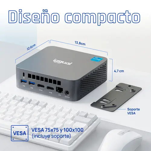 Mini PC Teseracto i5 1235U 16+512GB 2xHDMI - Imagen 17