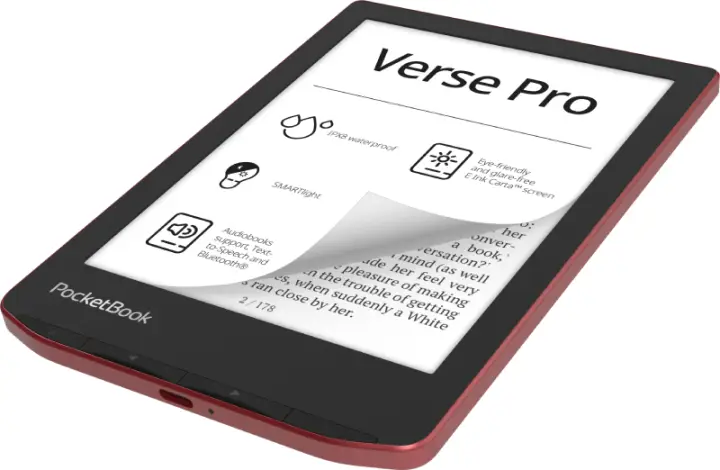 Verse Pro lectore de e-book Pantalla táctil 16 GB Wifi Negro, Ro..