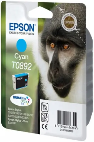 Monkey Singlepack Cyan T0892 DURABrite Ultra Ink - Imagen 5
