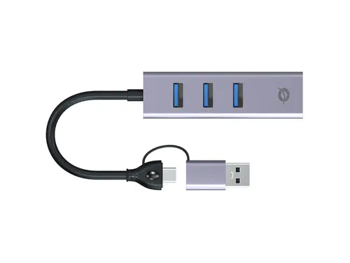 ABBY25G base para portátil y replicador de puertos Alámbrico USB 3.2 Gen 1 (3.1 Gen 1) Type-A + Type-C Gris - Imagen 3