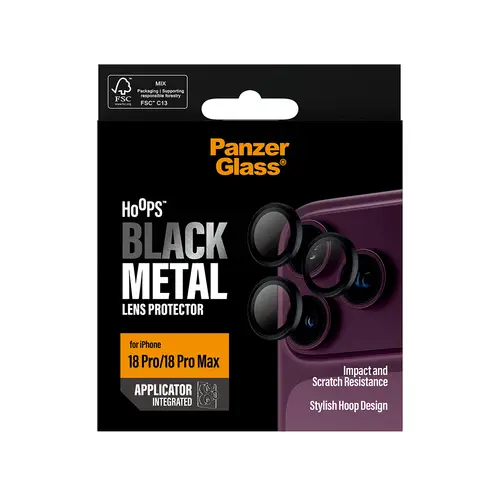 Hoops® Camera Lens Protector Black iPhone 18 Pro | 18 Pro Max Protector de pantalla 1 pieza(s) - Imagen 3
