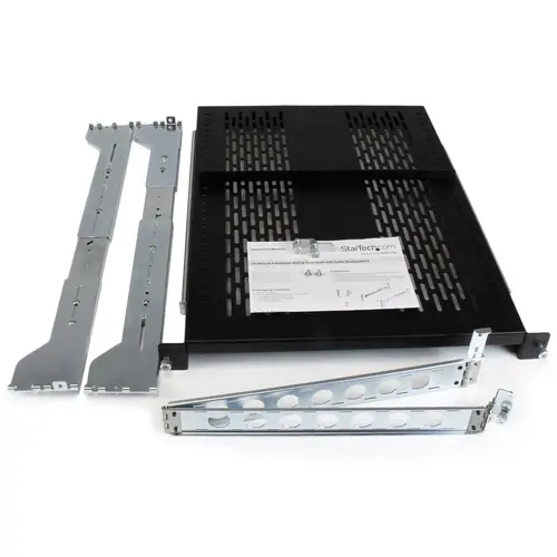 Bandeja Ventilada 2U Deslizante de 19" para Rack de Servidores con Brazo de Gestión de Cables - Profundidad ajustable de 70,3 a 80,2cm - Carga 22,7kg - Profundidad de 60cm - Imagen 5