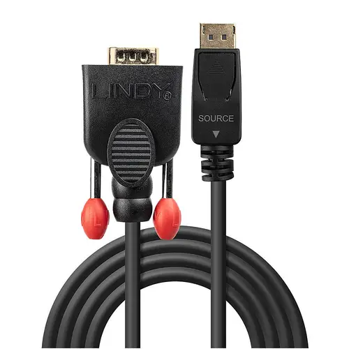 41943 adaptador de cable de vídeo 3 m VGA (D-Sub) DisplayPort Negro - Imagen 2