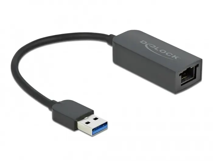 Adaptador USB Tipo-A macho a 2,5 Gigabit LAN compacto