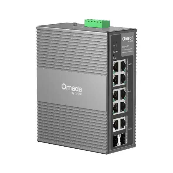 Omada IES210GPP switch Gestionado Gigabit Ethernet (10/100/1000) Energía sobre Ethernet (PoE) DIN rail Gris