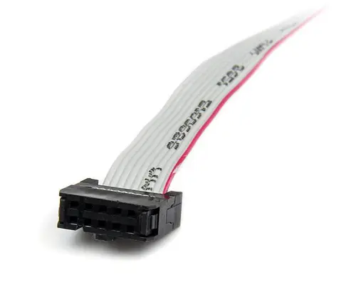 Adaptador de 0.4m Header Cabezal Bracket Serie Serial DB9 RS232 a IDC 10 Pines Placa Base Perfil Bajo - Imagen 4