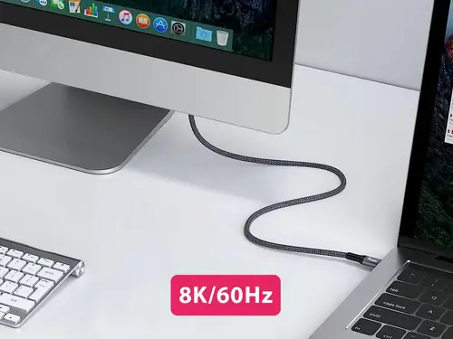 128383 Cable USB 4 Gen 3 C a C, M/M, 2,0m, PD3.1 240W, 8K/60Hz, 40Gbps, Negro - Imagen 6