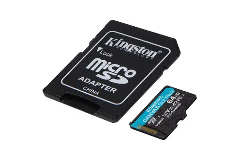 Tarjeta microSDXC Canvas Go Plus Gen4 de 64 GB, 200 MB/s, A2 U3 V30 y adaptador - Imagen 3