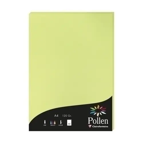 PAPEL CLAIREFONTAINE POLLEN A4 50h VERDE